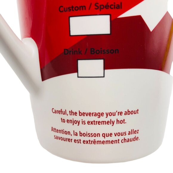 Starbucks 2011 Holiday Tall Mug Cup Bone China Red Sledding Dog - Picture 5 of 10